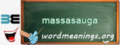 WordMeaning blackboard for massasauga